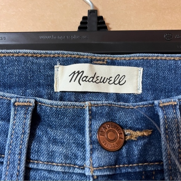 Madewell NWT 10" High Rise Skinny Jeans Dewitt Wash Button Front Tencel Size 25 - Picture 3 of 15